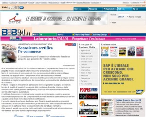 SonoSicuro su IlSole24ore.com